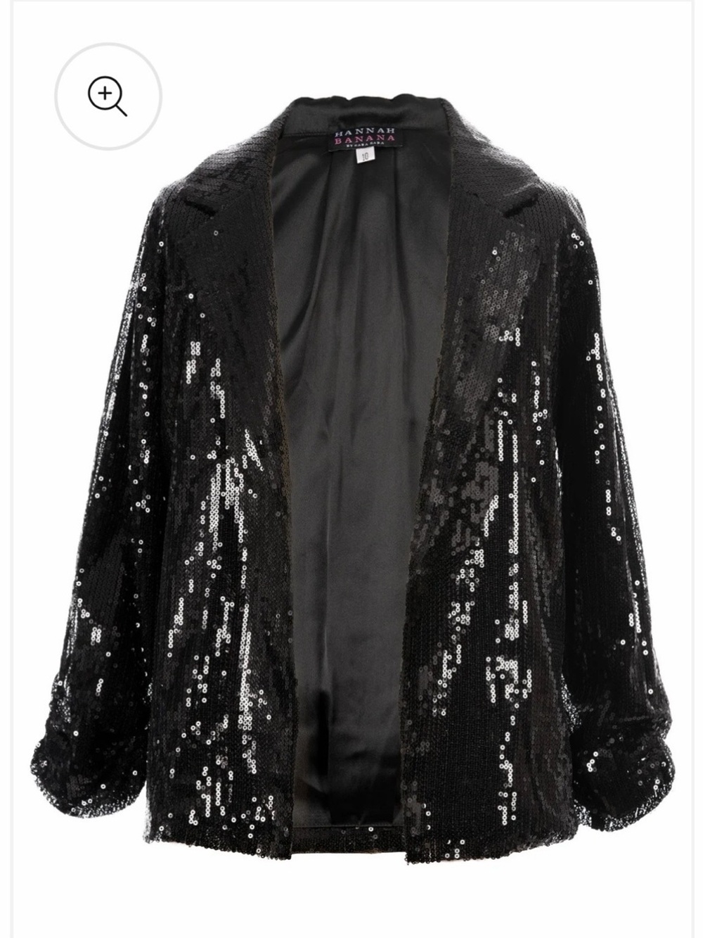 Hannah Banana Black Sequin Jacket